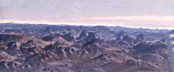 ALG�RIE, LA CHAINE DU HOGGAR VUE DU CIEL .jpg (6675 octets)