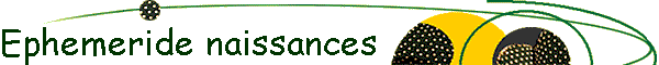 Ephemeride naissances